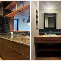 鎌倉市西鎌倉二丁目の売買物件/【A棟】キッチン｜独立洗面台