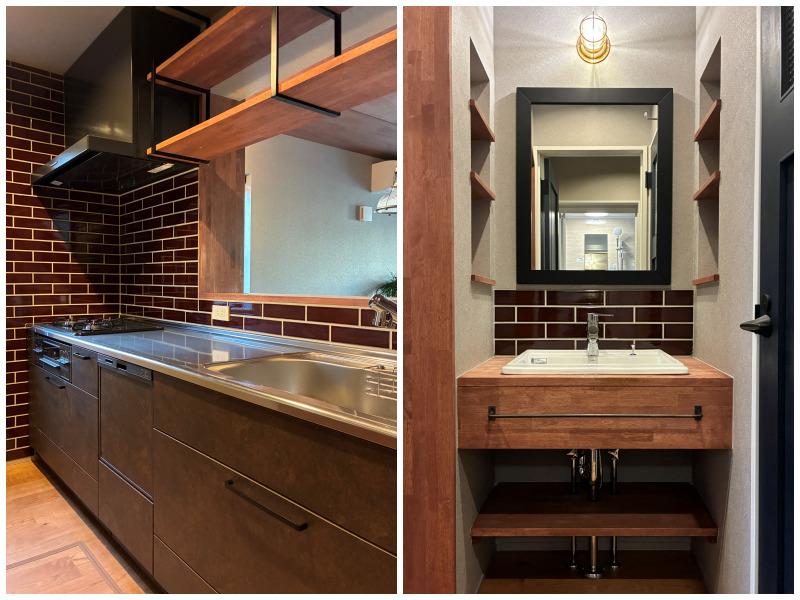 鎌倉市西鎌倉二丁目の売買物件/【B棟】キッチン｜独立洗面台