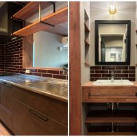 鎌倉市西鎌倉二丁目の売買物件/【B棟】キッチン｜独立洗面台