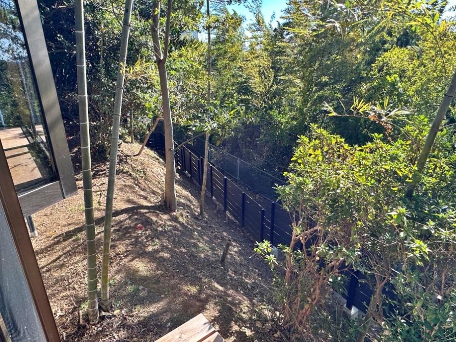 藤沢市大鋸三丁目の売買物件/濡れ縁からの眺望｜道までは写真ほど高低差がありません