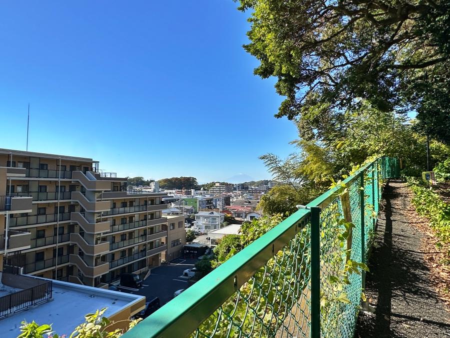 藤沢市大鋸三丁目の売買物件/前面道路を歩いていった先の眺望｜富士山が綺麗に見えました