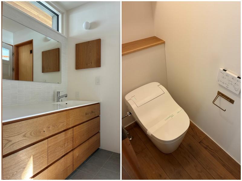 鎌倉市西御門一丁目の賃貸物件/洗面｜1階のトイレ