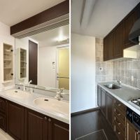 鎌倉市鎌倉山三丁目の賃貸物件/左：洗面は2個｜右：キッチン