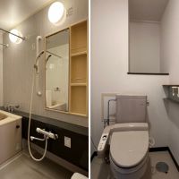 鎌倉市鎌倉山三丁目の賃貸物件/左：風呂｜右：トイレ