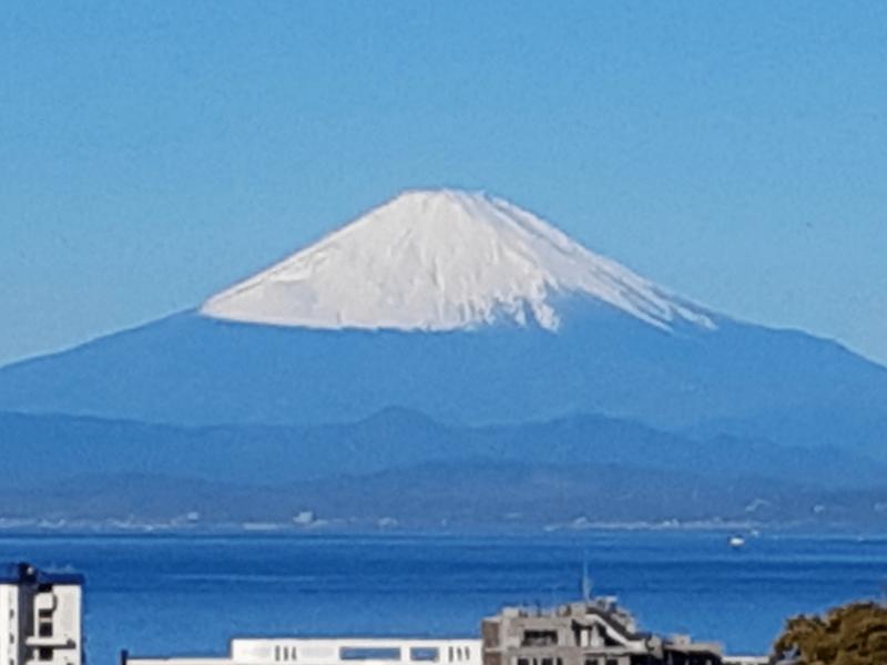 葉山町堀内の売買物件/眺望｜相模湾と富士山の2点セット（拡大写真）