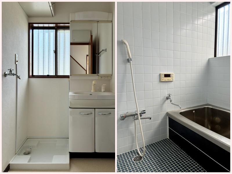 鎌倉市稲村ガ崎四丁目の賃貸物件/【1階】洗面台｜浴室（追焚機能付）