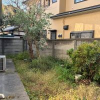 鎌倉市稲村ガ崎四丁目の賃貸物件/裏庭は手入れが必要です