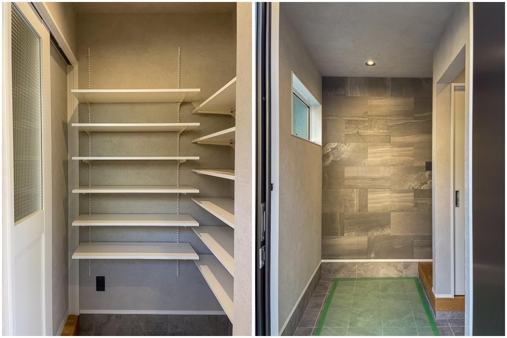 葉山町堀内の売買物件/玄関と脇の収納