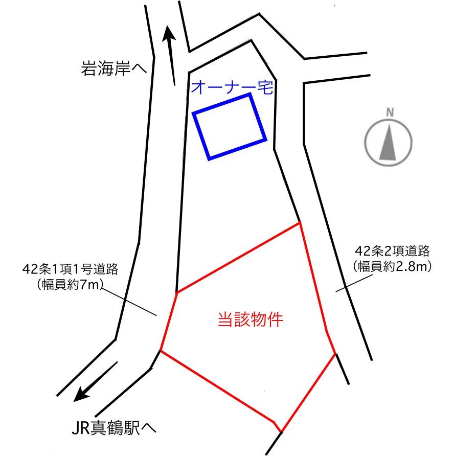 足柄下郡真鶴町岩の売買物件/敷地図