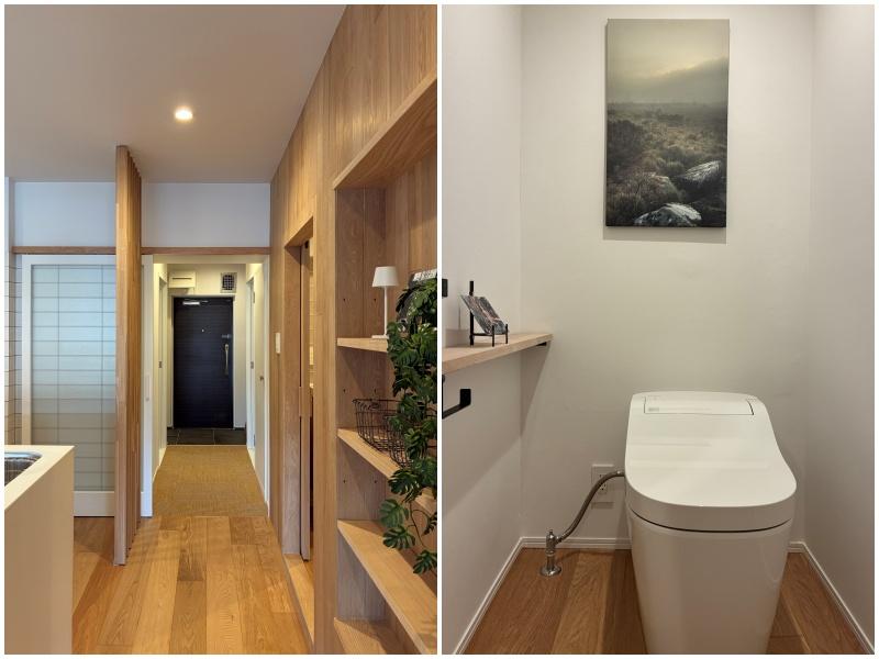 三浦郡葉山町一色の売買物件/廊下｜トイレ