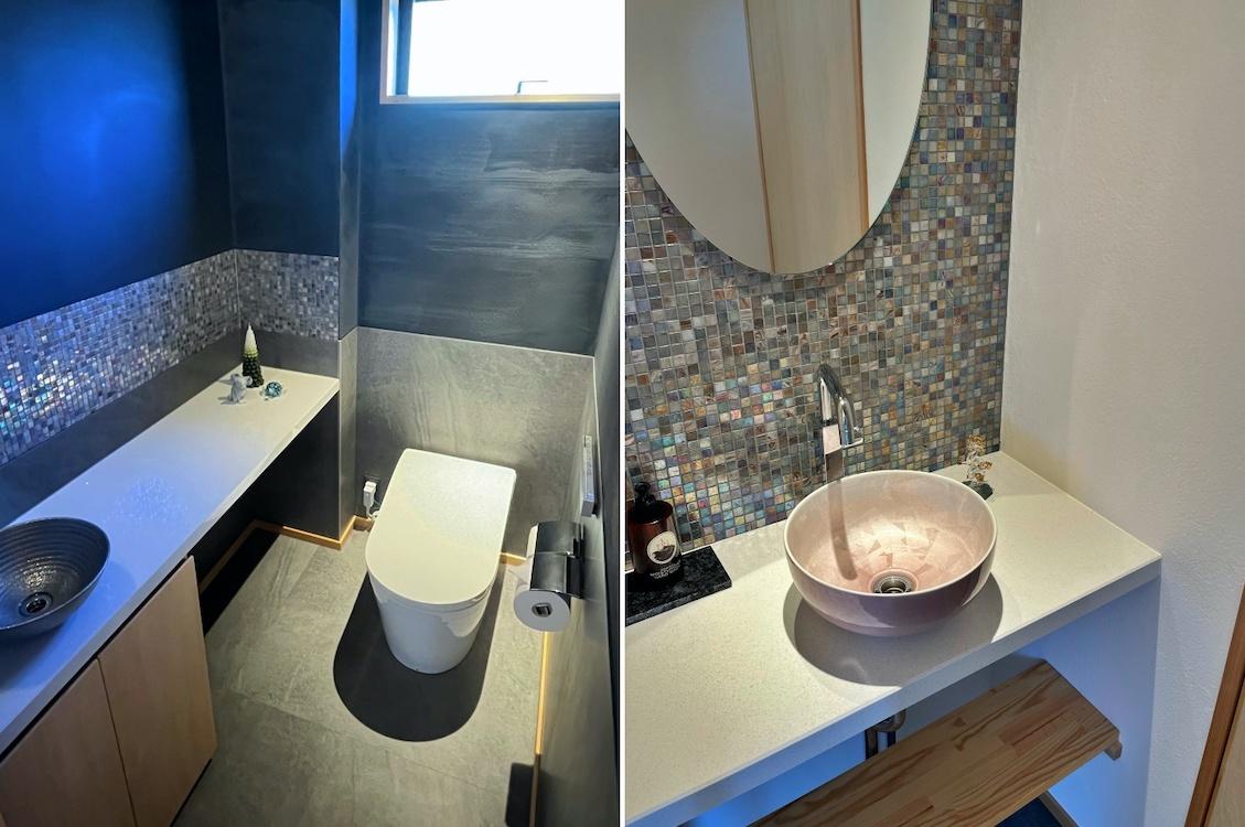 山梨県北杜市高根町の売買物件/1階化粧室｜とても品のある手洗い