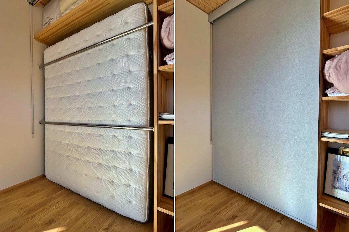 山梨県北杜市高根町の売買物件/名アイデアのベッド収納