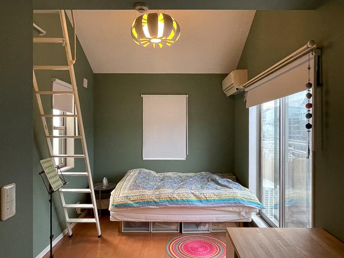 鎌倉市台の売買物件/寝室はトーンを変えてぐっすりと休める空間に