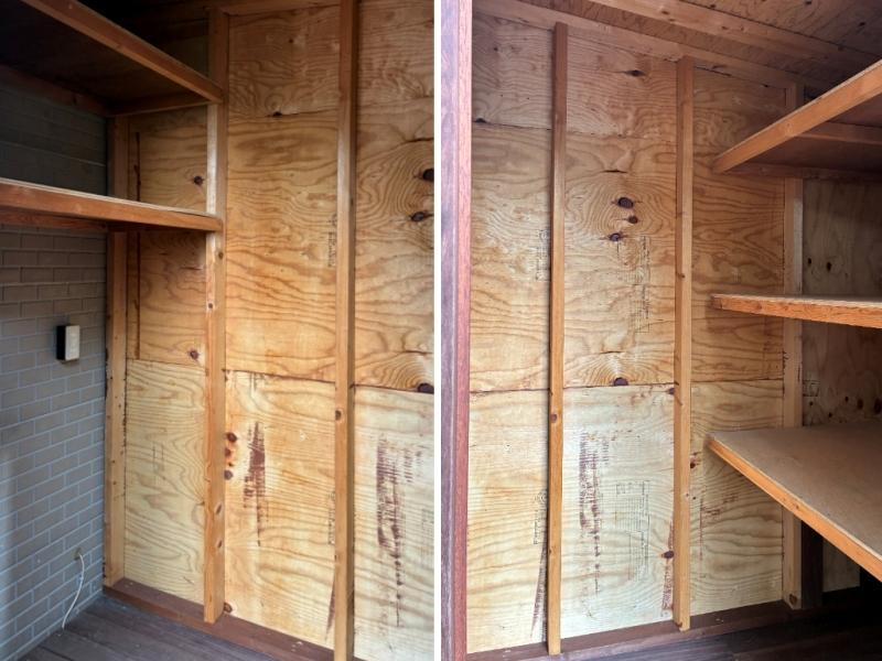 葉山町一色の賃貸物件/物置｜中にはコンセントや水栓があるので使い勝手抜群