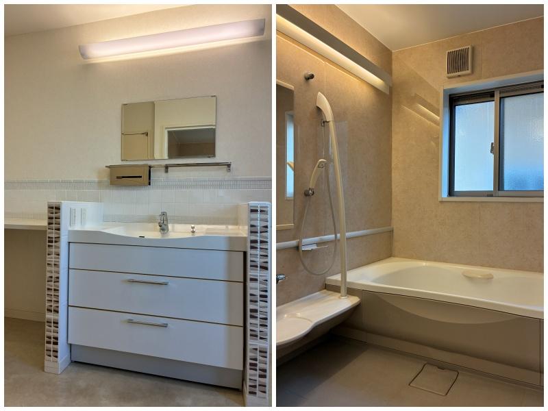 逗子市桜山七丁目の賃貸物件/2階 洗面所と浴室