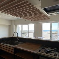 横須賀市武三丁目の売買物件/キッチン｜調理中も富士山を拝みながら