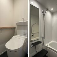 横須賀市武三丁目の売買物件/左：トイレ｜右：風呂