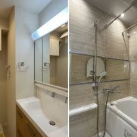 藤沢市善行坂一丁目の売買物件/左：洗面｜右：風呂
