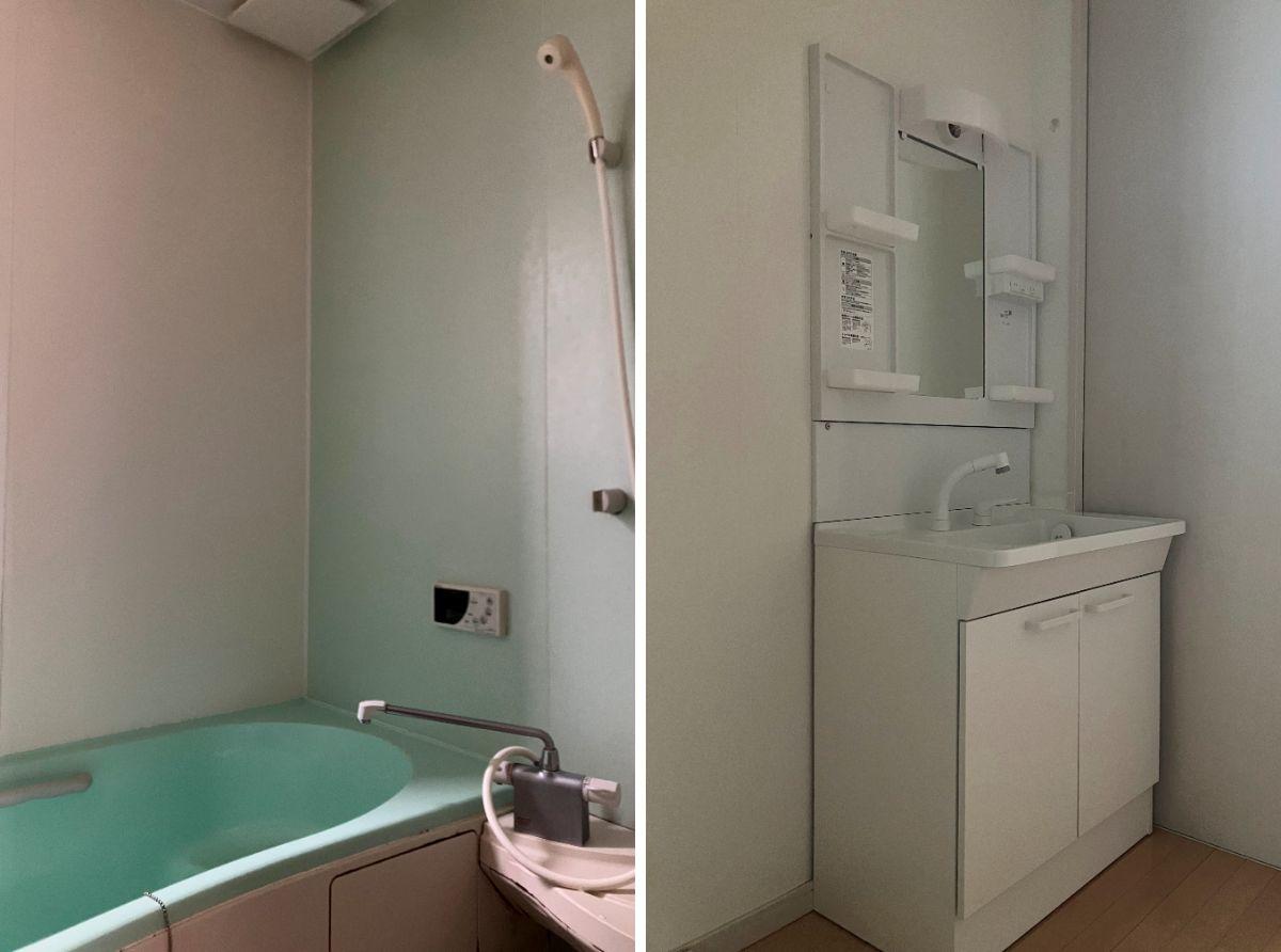 三浦郡葉⼭町堀内 の賃貸物件/風呂｜洗面所｜清潔感があります。