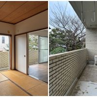 鎌倉市大町二丁目の賃貸物件/和室・LDKからベランダへ出られます。