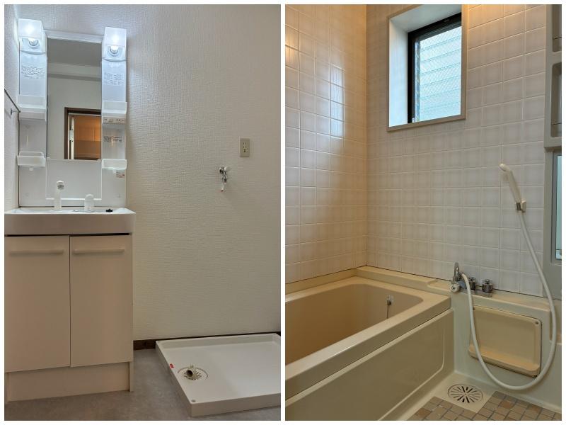 藤沢市本鵠沼二丁目の賃貸物件/洗面所｜浴室（追焚機能付き）