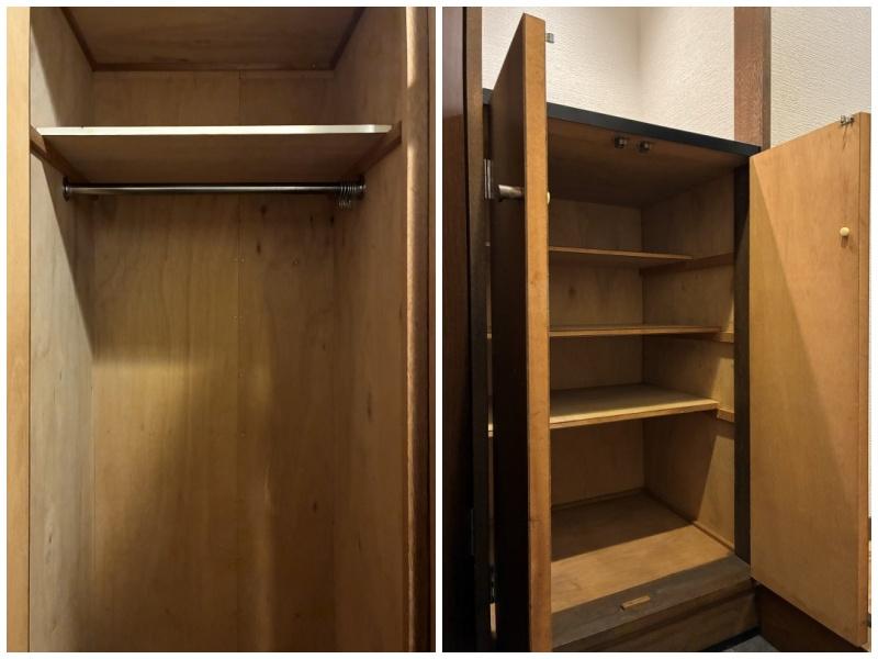 藤沢市本鵠沼二丁目の賃貸物件/玄関収納｜左はクローゼット・右は下駄箱