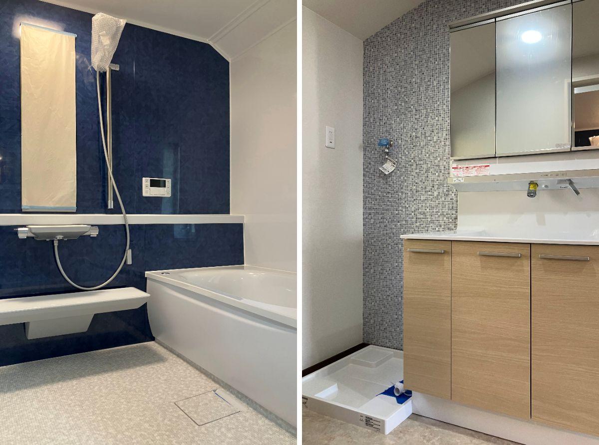 鎌倉市津の売買物件/2階風呂｜洗面所｜新品に更新済。