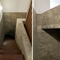 鎌倉市津の売買物件/地下への階段｜ドキドキしますね。壁材は大谷石でしょうか。