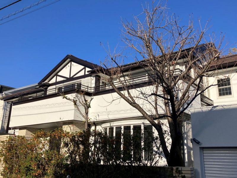 鎌倉市津の売買物件/堅牢な外観とゴージャスな内部がまるで城のようだと思いました。正面からは見えませんが、実は裏に竹林が。