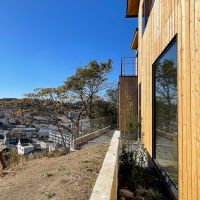 鎌倉市梶原二丁目の売買物件/別日の南側、スカッと抜けた空です