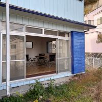 逗子市山の根三丁目の賃貸物件/庭からLDKを見てみる