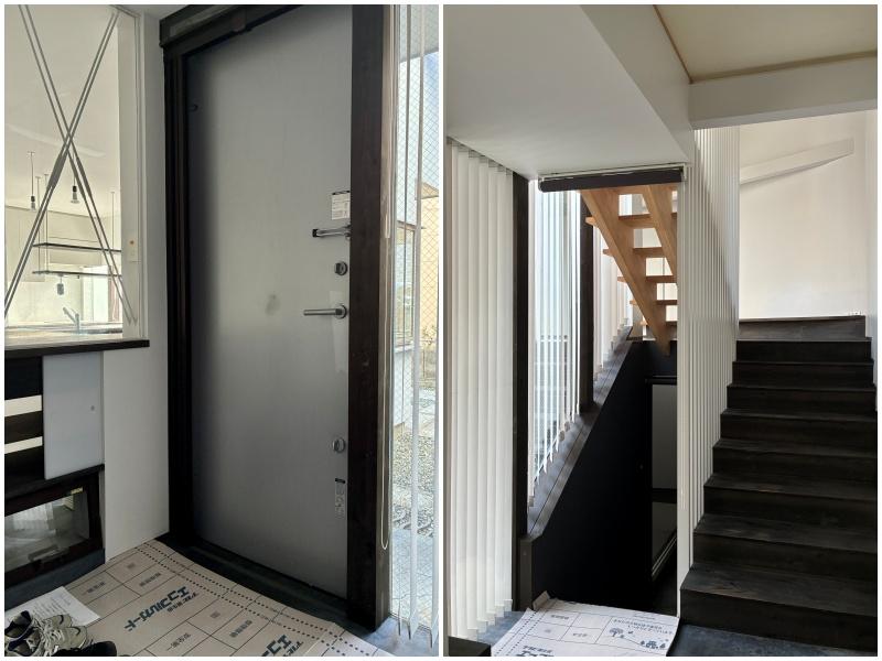 茅ヶ崎市浜竹二丁目の賃貸物件/玄関｜玄関横の階段