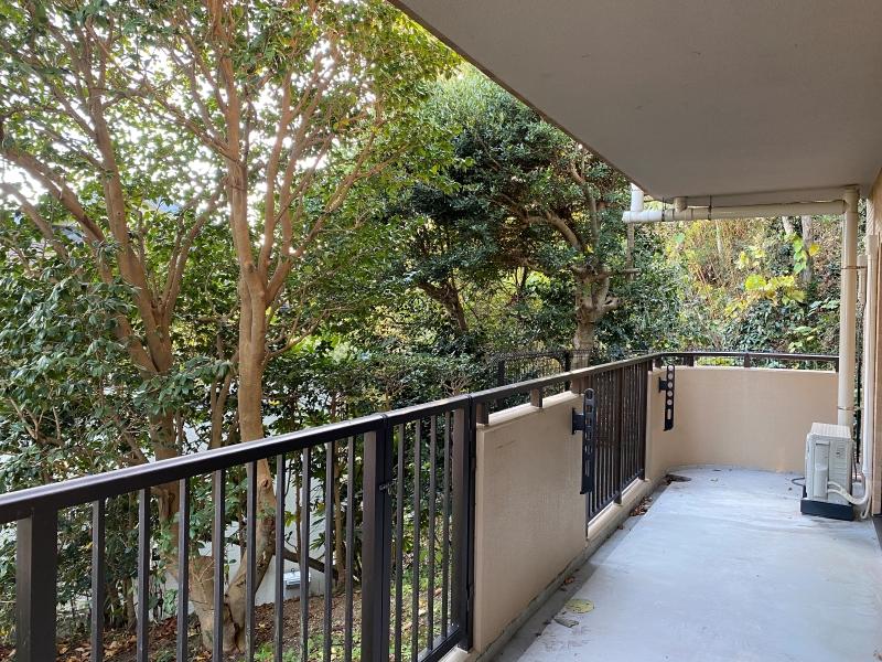 鎌倉市長谷三丁目の賃貸物件/バルコニー│葉の擦れる音や鳥の鳴き声が聴こえてきます