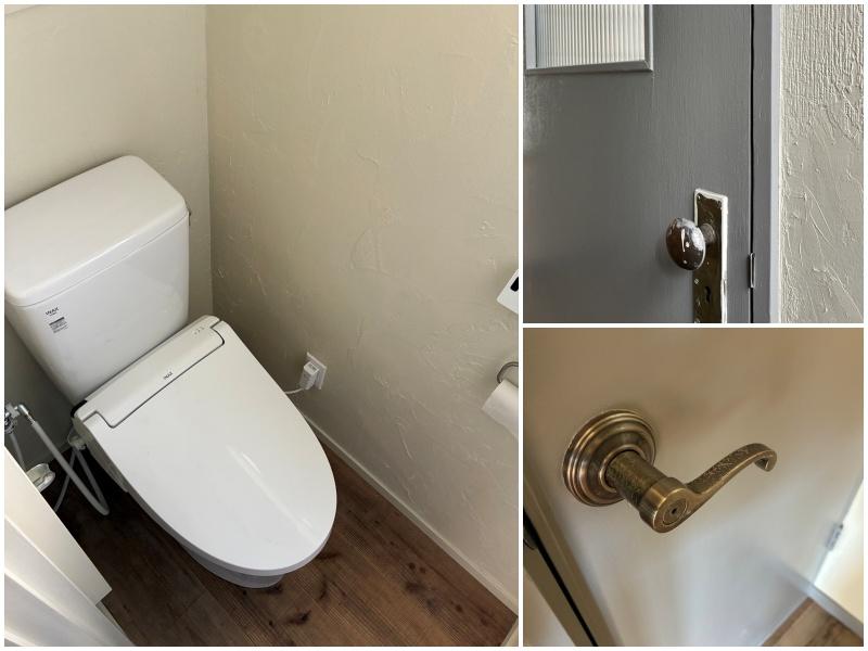 藤沢市辻堂東海岸四丁目の賃貸物件/トイレも新しく｜各扉や取っ手はレトロで素敵なものをセレクト