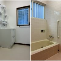 鎌倉市材木座三丁目の賃貸物件/左：洗面所｜右：浴室