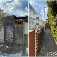 鎌倉市材木座三丁目の賃貸物件/目印｜鎌倉十橋「乱橋」の石碑手前を右に曲がり、道幅1人程度の細道を進むと家に辿り着きます