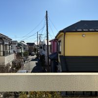 藤沢市辻堂東海岸三丁目の売買物件/2階からの眺望。ちょうど道があるため抜けている