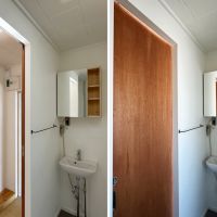 大磯町生沢の賃貸物件/脱衣所｜片引きドアを開けた時と閉めた時