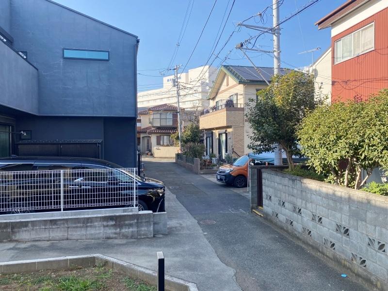 藤沢市藤沢一丁目の賃貸物件/玄関前からは市民病院が見えます