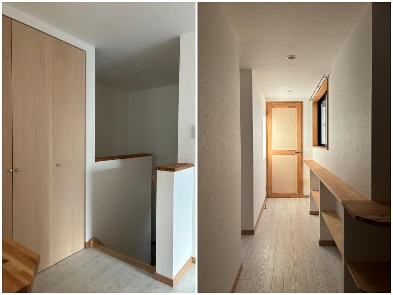 藤沢市鵠沼桜が岡二丁目の賃貸物件/階段踊り場の収納｜廊下にも小さな収納棚が