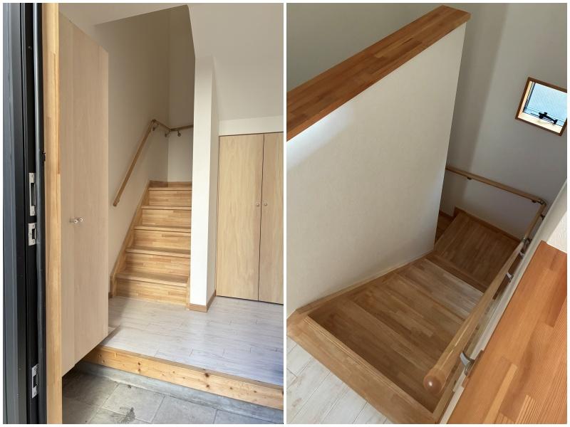 藤沢市鵠沼桜が岡二丁目の賃貸物件/1階に玄関があります｜階段で2階居室へ上がります