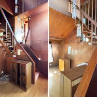 鎌倉市七里ガ浜東五丁目の売買物件/枝分かれする空間を繋ぐ階段｜形や角度や構成もいい