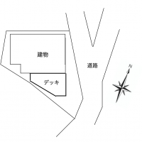 葉山町堀内の売買物件/敷地と道路の関係