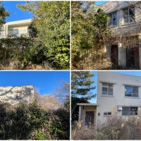 鎌倉市津西の売買物件/社員寮｜現在。樹木にうもれそう