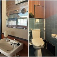 鎌倉市大町二丁目の賃貸物件/トイレ横の洗面｜トイレは洋式になっています