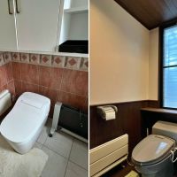 鎌倉市腰越の売買物件/左：2階主寝室のトイレ｜右：1階和室のトイレ
