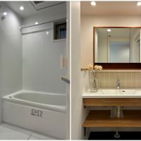 鎌倉市材木座三丁目の売買物件/浴室｜洗面は可愛い造作のタイプです