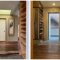 足柄下郡湯河原町吉浜の売買物件/玄関を両方向から見たところ