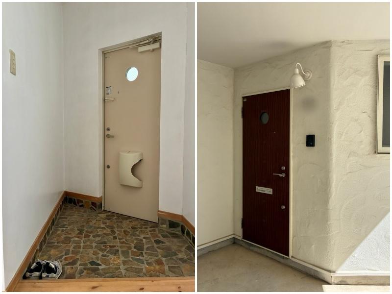 鎌倉市材木座二丁目の賃貸物件/玄関｜玄関の丸窓が可愛い