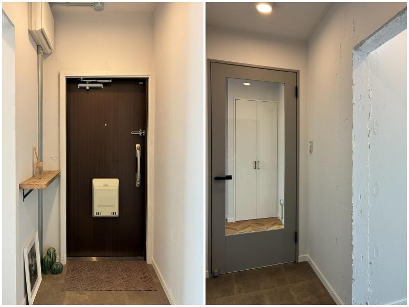 逗子市小坪二丁目の売買物件/玄関まわりはコンパクトです